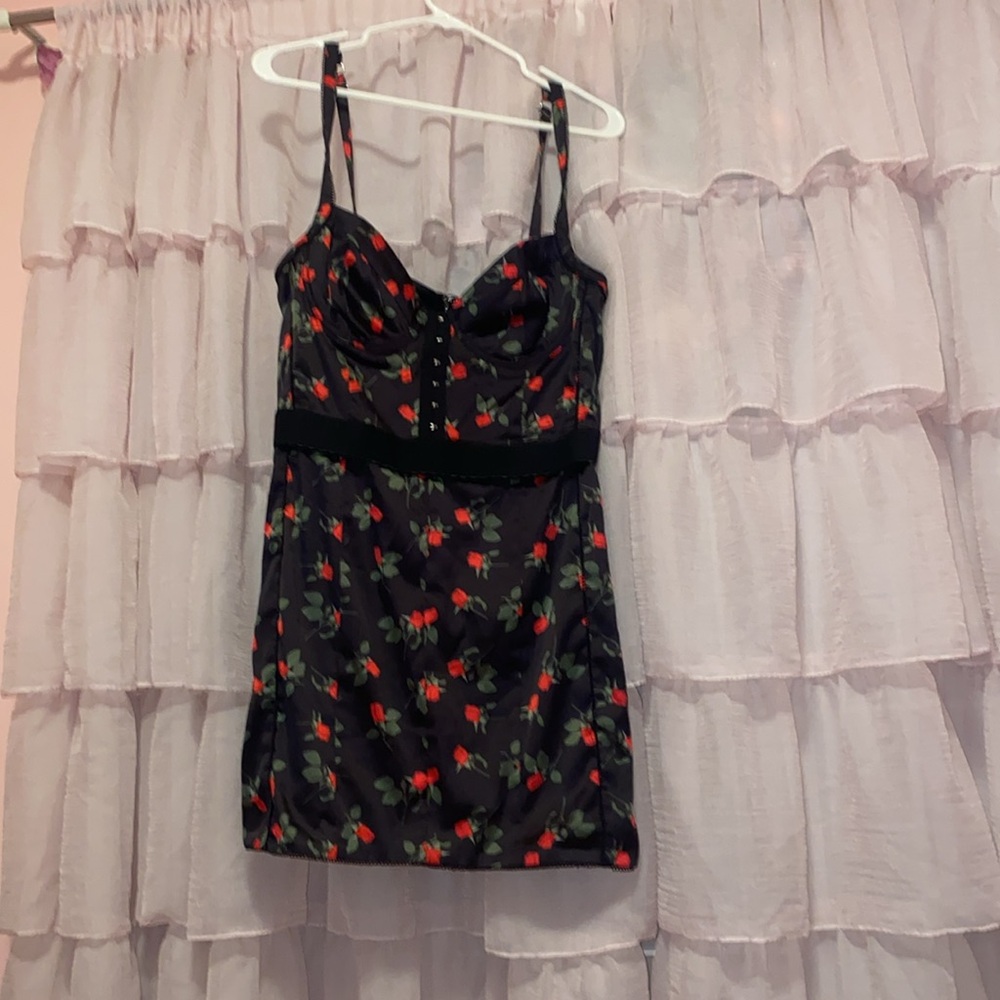 For Love And Lemons Love Song Mini Satin Bustier Dress NWT